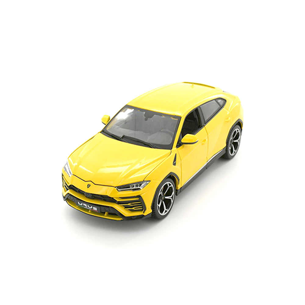 Bburago 1:18 Scale Lamborghini Urus SUV Yellow Diecast Metallic Car Toy Model