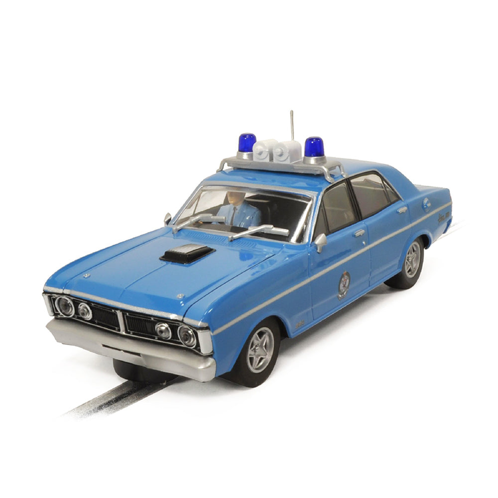 Scalextric 1:32 Scale Ford XY Falcon Police Car Blue Slot Car C4532F
