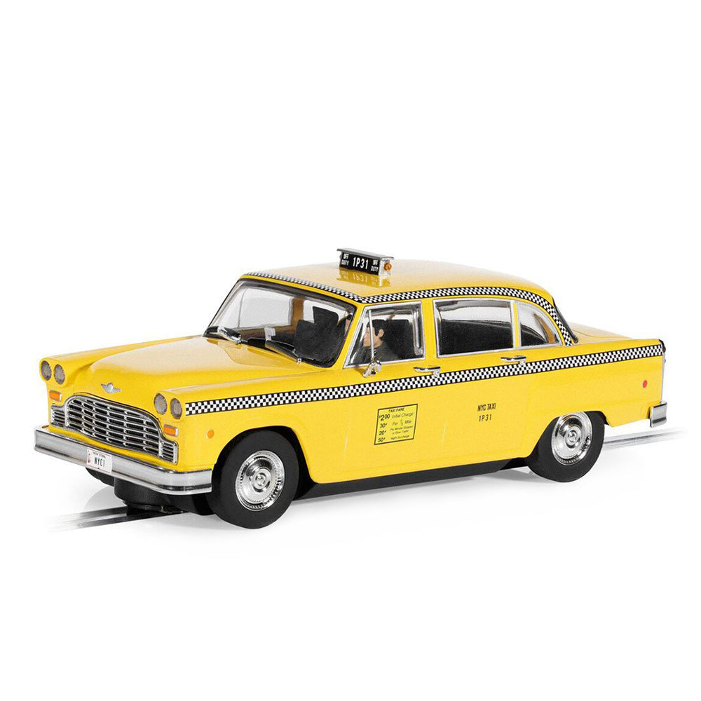 Scalextric 1:32 Scale 1977 NYC Taxi With Driver Slot Car Model Toy