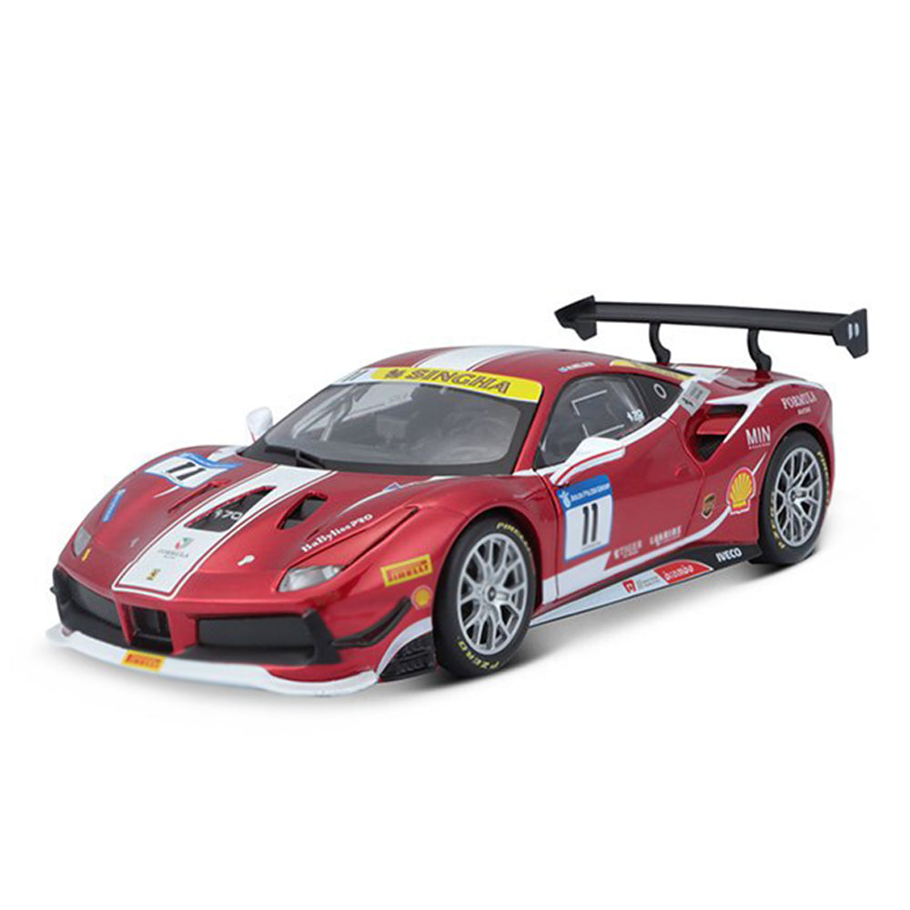 Bburago 1:24 Scale Ferrari 488 Challenge #11 Racing Car Diecast Model Toy