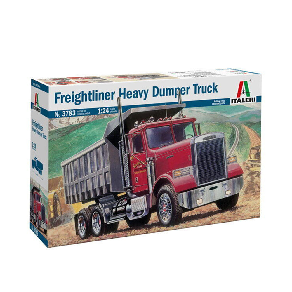 Italeri 1:24 Scale Freightliner Heavy Dumper Truck Plastic Model Kit