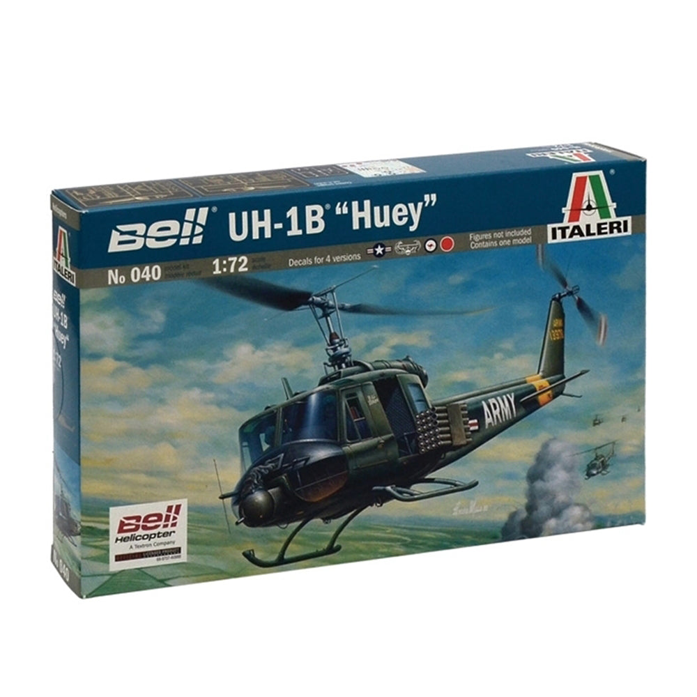 Italeri 1:72 Scale Uh-1B Huey With Australian Decals Plastic Model Kit