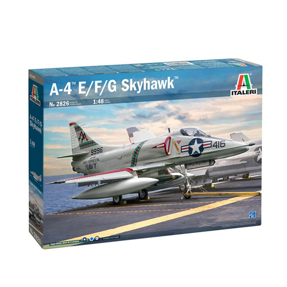 Italeri 1:48 Scale A-4 E/F/G Skyhawk With Australian Decals Aircraft Model Kit