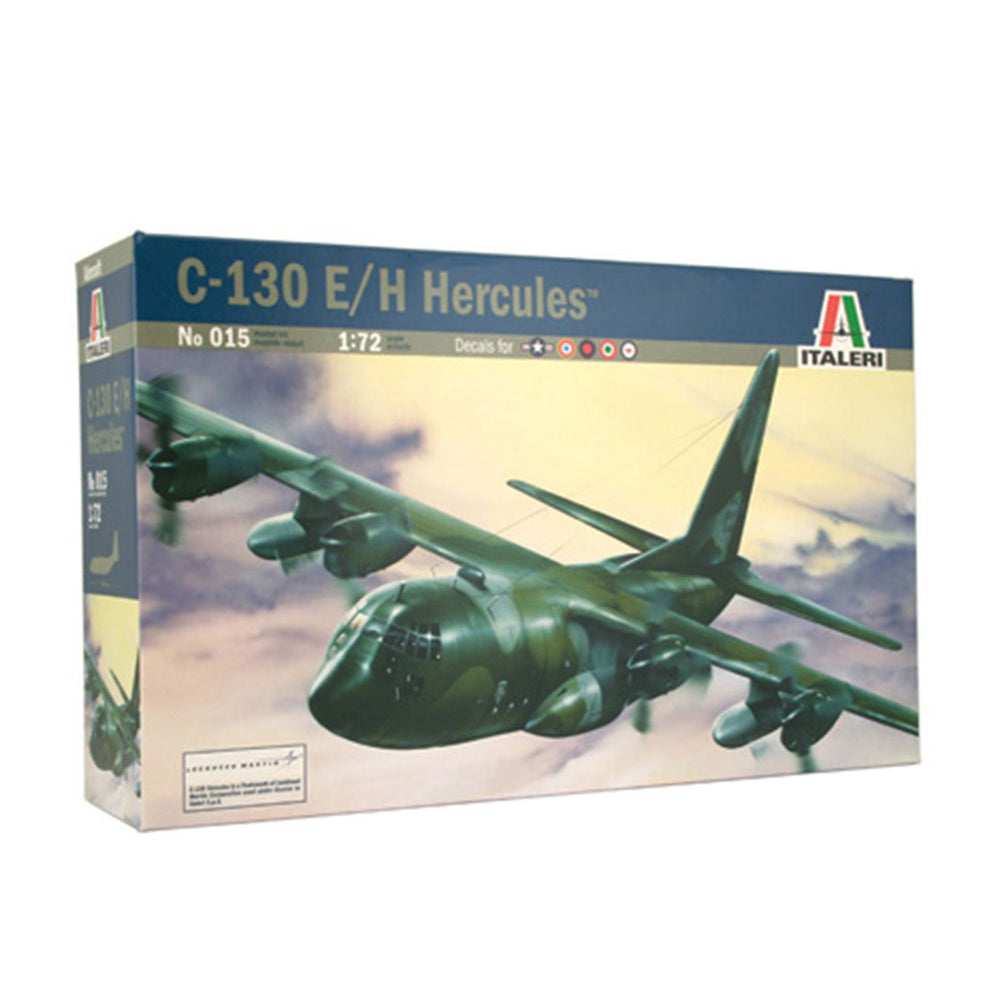 Italeri 1:72 Scale C-130 E/H Hercules Cargo Plane Model Kit & Australian Decals