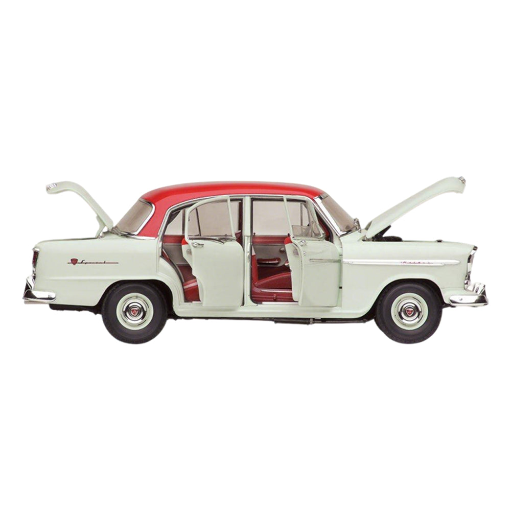 Classic Carlectables 1:18 Holden FE Special Gypsy Red Over Castle Grey Car Model