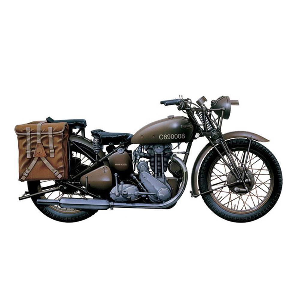 Italeri 1:9 Scale Triumph 3HW Military Motorcycle Plastic Model Kit