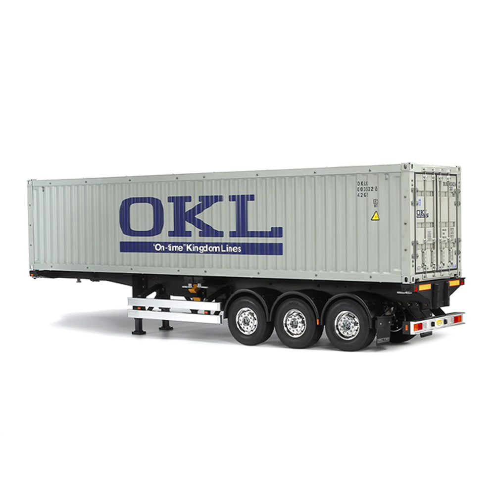 Tamiya 1:14 Scale 40ft Container 3 Axel Semi Trailer Model Assembly Kit