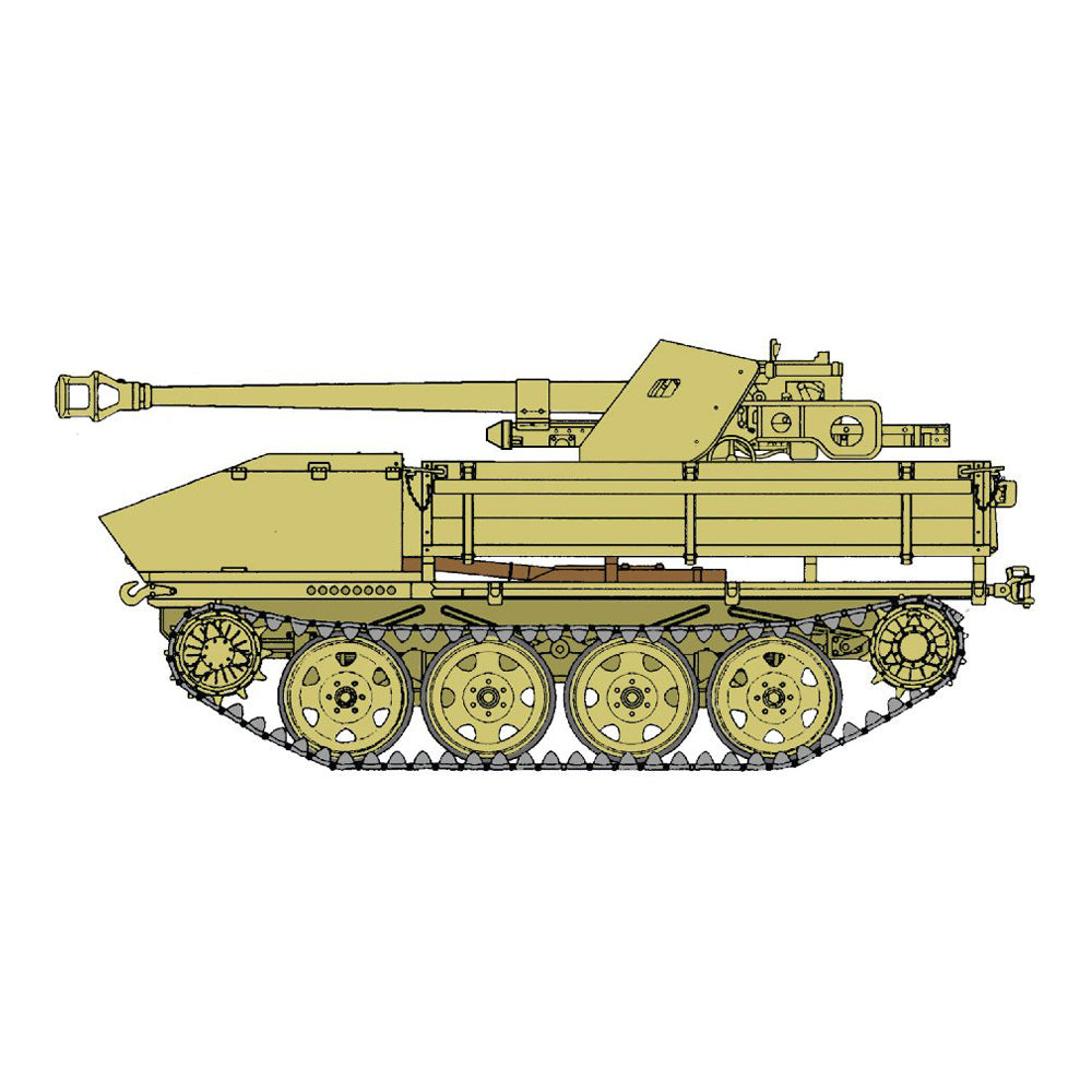 Italeri 1:35 Scale 7.5cm RSO With PAK40 Tank Plastic Model Kit