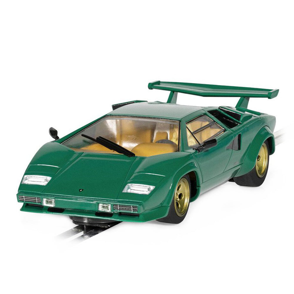 Scalextric 1:32 Scale Lamborghini Countach Green Slot Car Model Toy