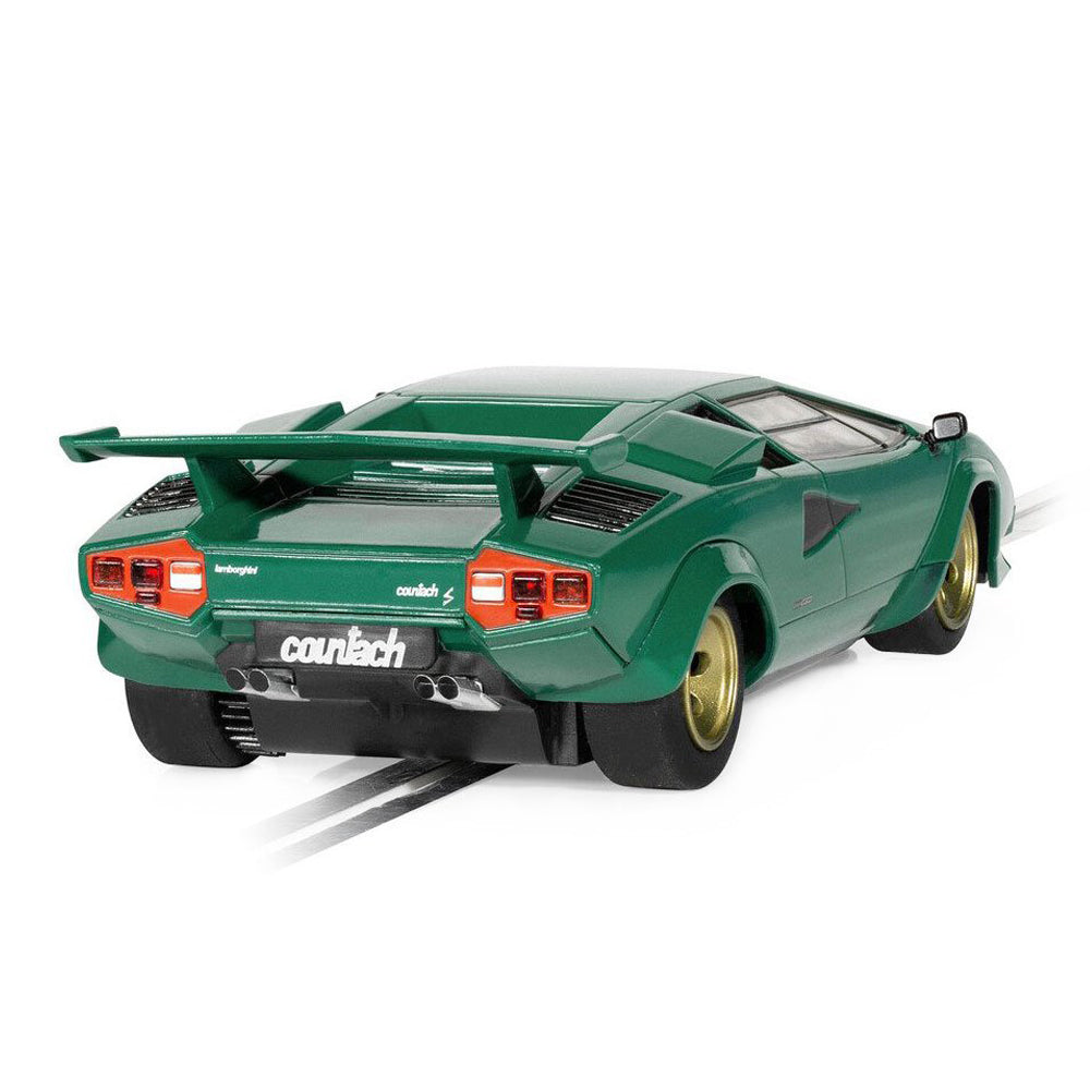 Scalextric 1:32 Scale Lamborghini Countach Green Slot Car Model Toy