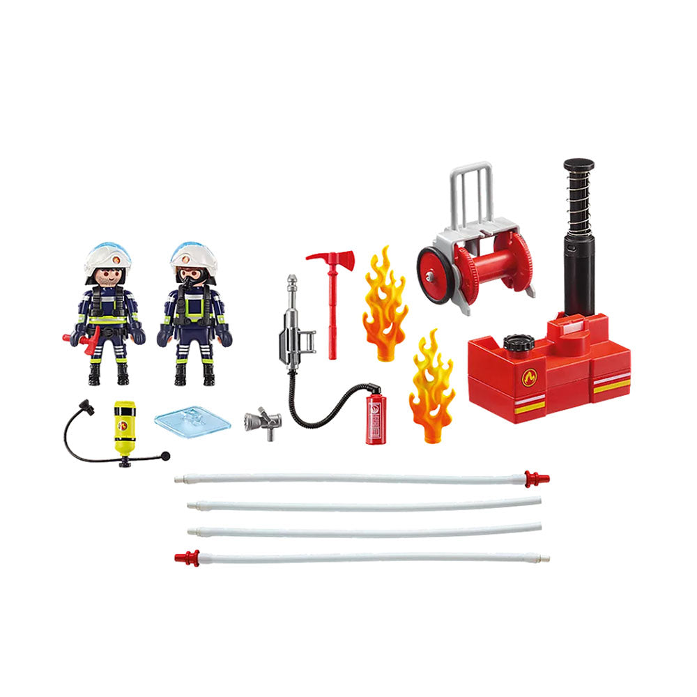 Playmobil City Action Firefighters With Water Pump Building Set Toy Model