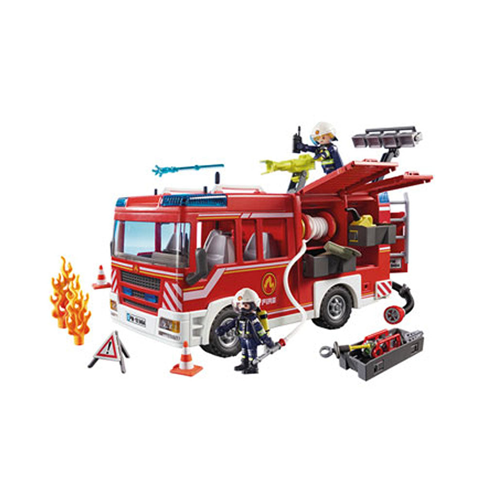 Playmobil City Action Fire Engine Truck With Light & Sound Model Toy PMB9464