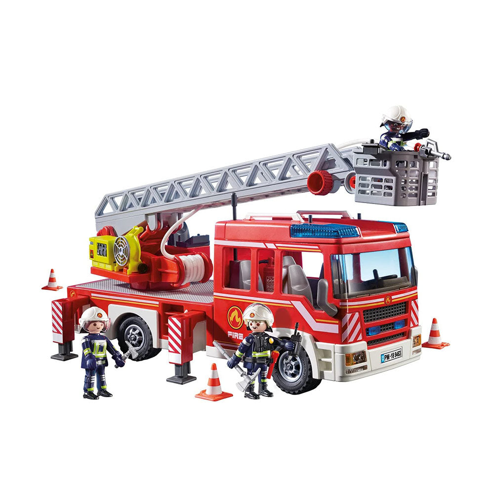 Playmobil City Action Fire Engine With Ladder Light & Sound Toy Model Gift