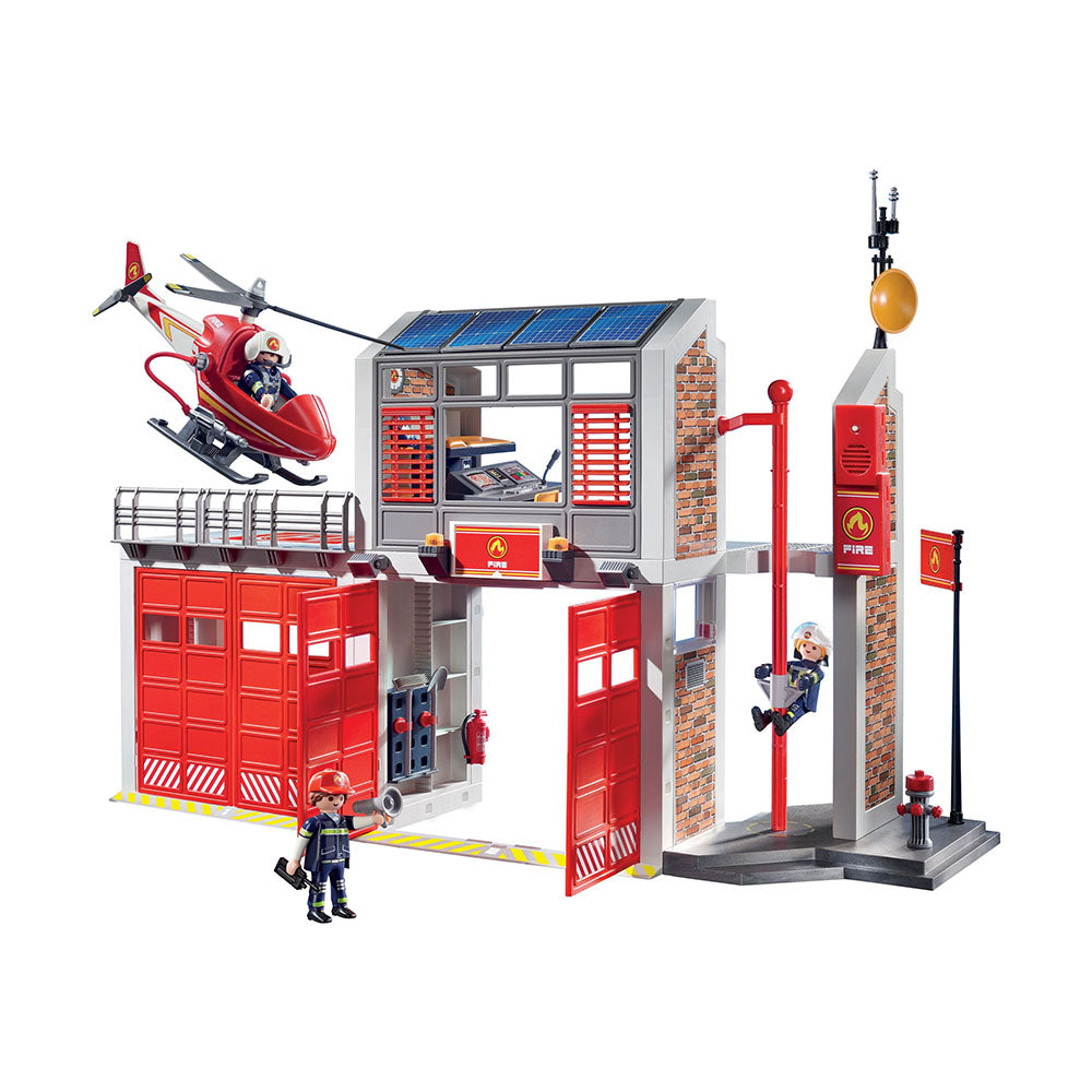 Playmobil City Action Fire Station With Light & Sound Model Kids Toy Gift