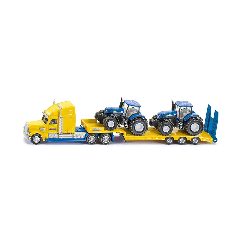 Siku 1:87 Scale Truck With 2 New Holland Tractors Diecast Toy Vehicle Model
