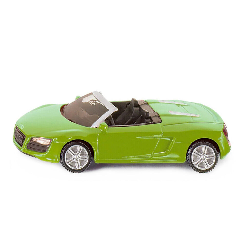 Siku Audi R8 Spyder Green Diecast Convertible Sports Car Model
