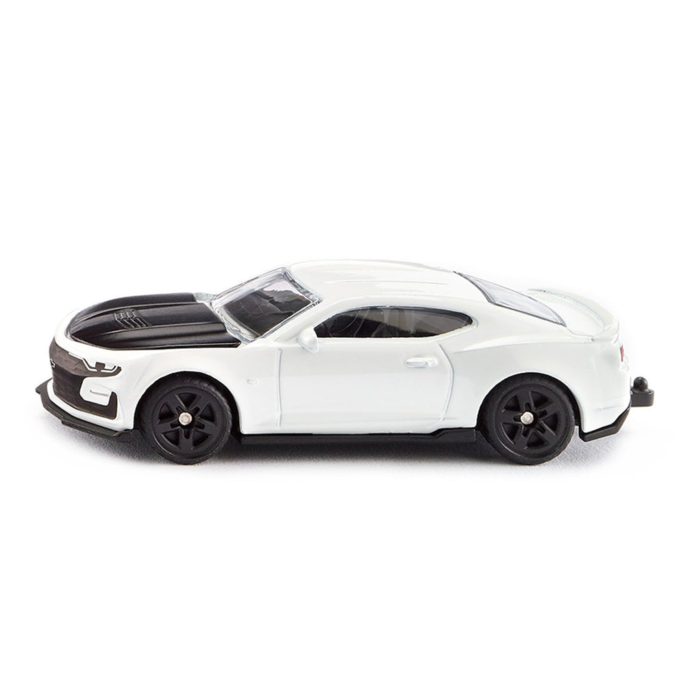 Siku Chevrolet Camaro White With Black Hood Diecast Vehicle Model Kids Toy