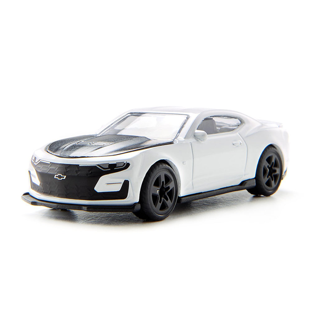 Siku Chevrolet Camaro White With Black Hood Diecast Vehicle Model Kids Toy