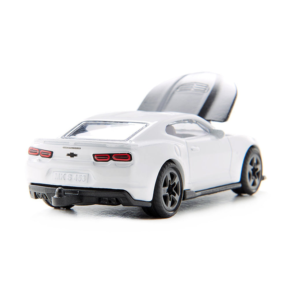 Siku Chevrolet Camaro White With Black Hood Diecast Vehicle Model Kids Toy