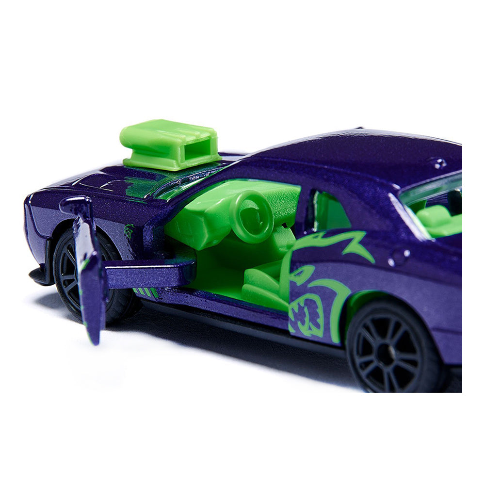 Siku Dodge Challenger Hellcat Custom Purple Green Diecast Model Toy
