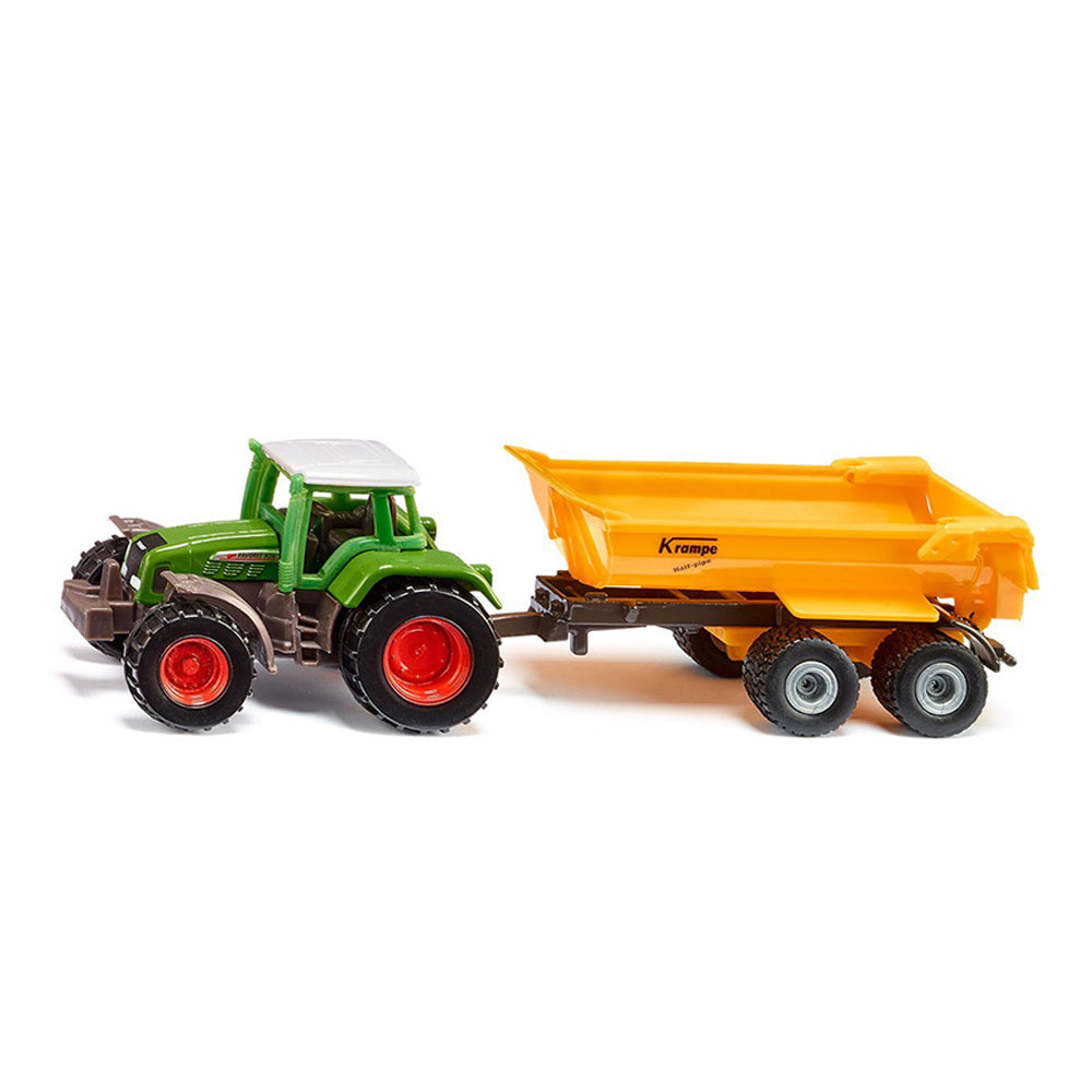 Siku Fendt With Krampe Tipping Trailer Diecast Metal Model Toy
