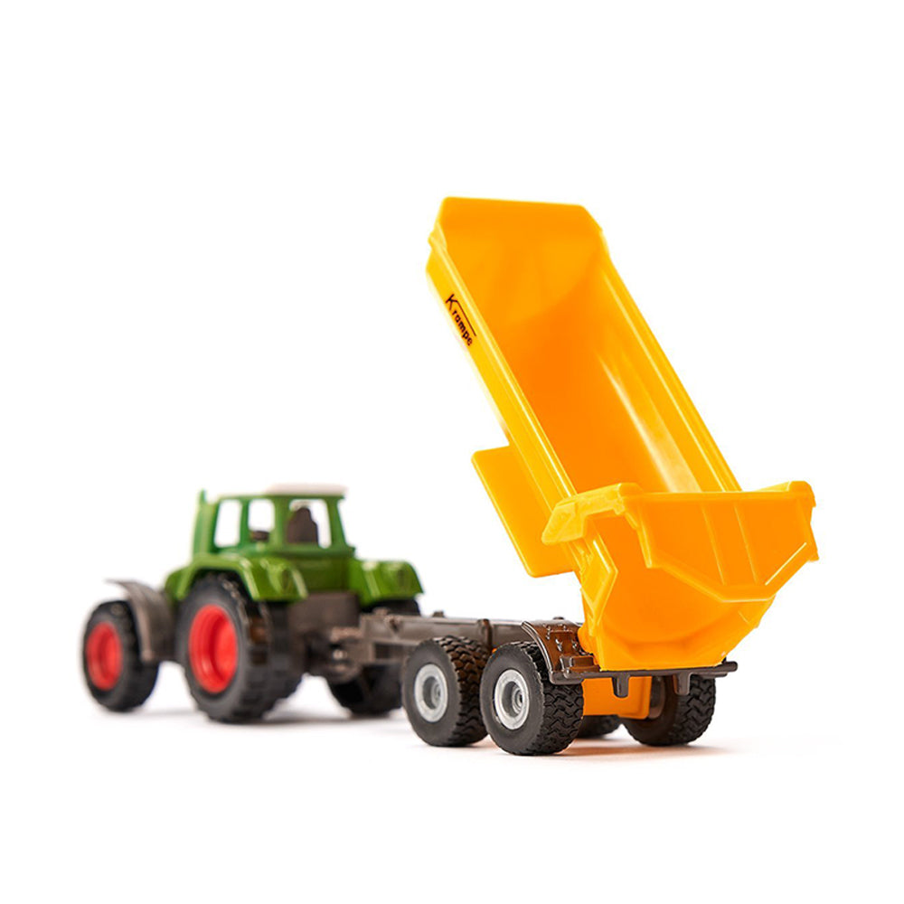 Siku Fendt With Krampe Tipping Trailer Diecast Metal Model Toy