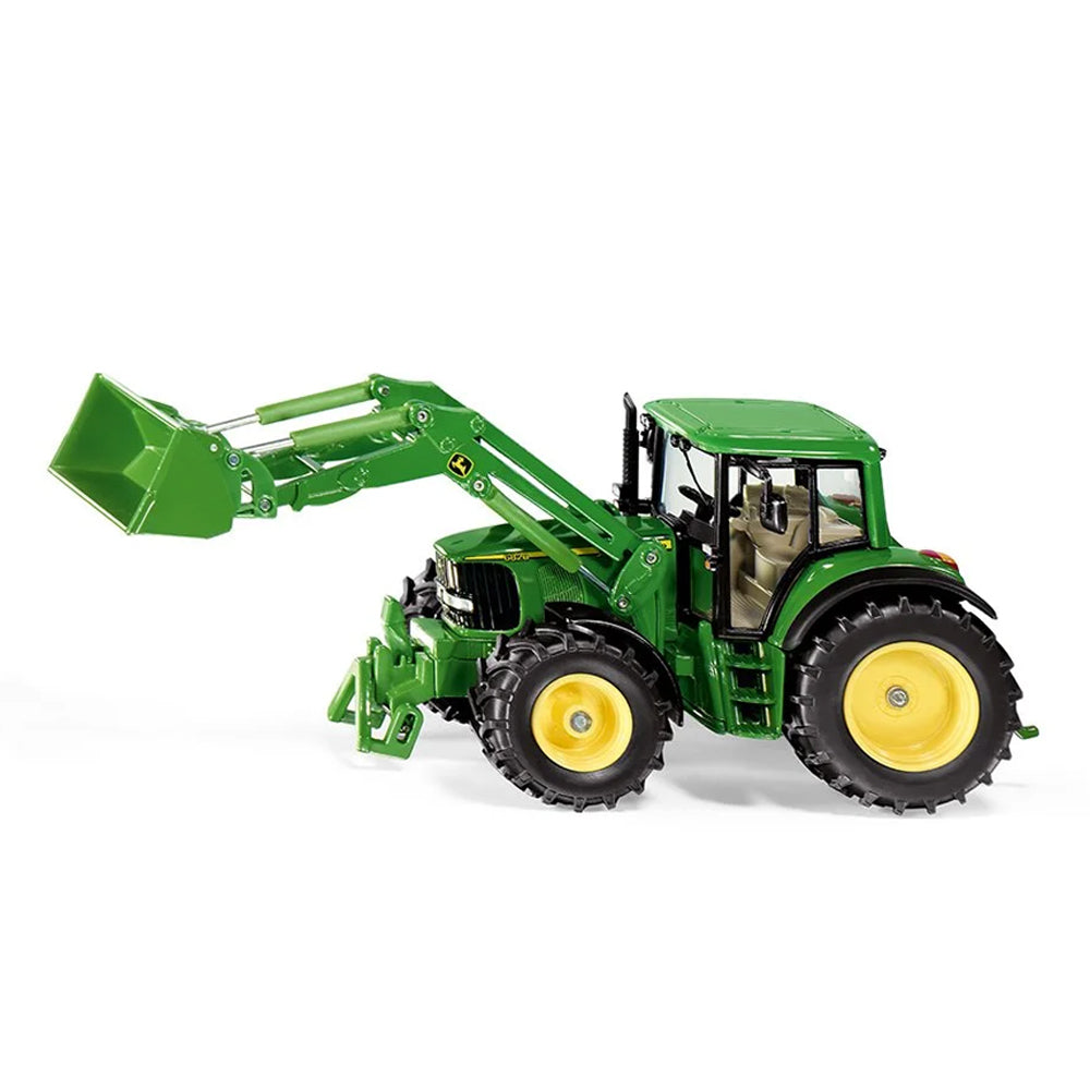 Siku 1:32 Scale John Deere With Front Loader Green Tractor Diecast Model