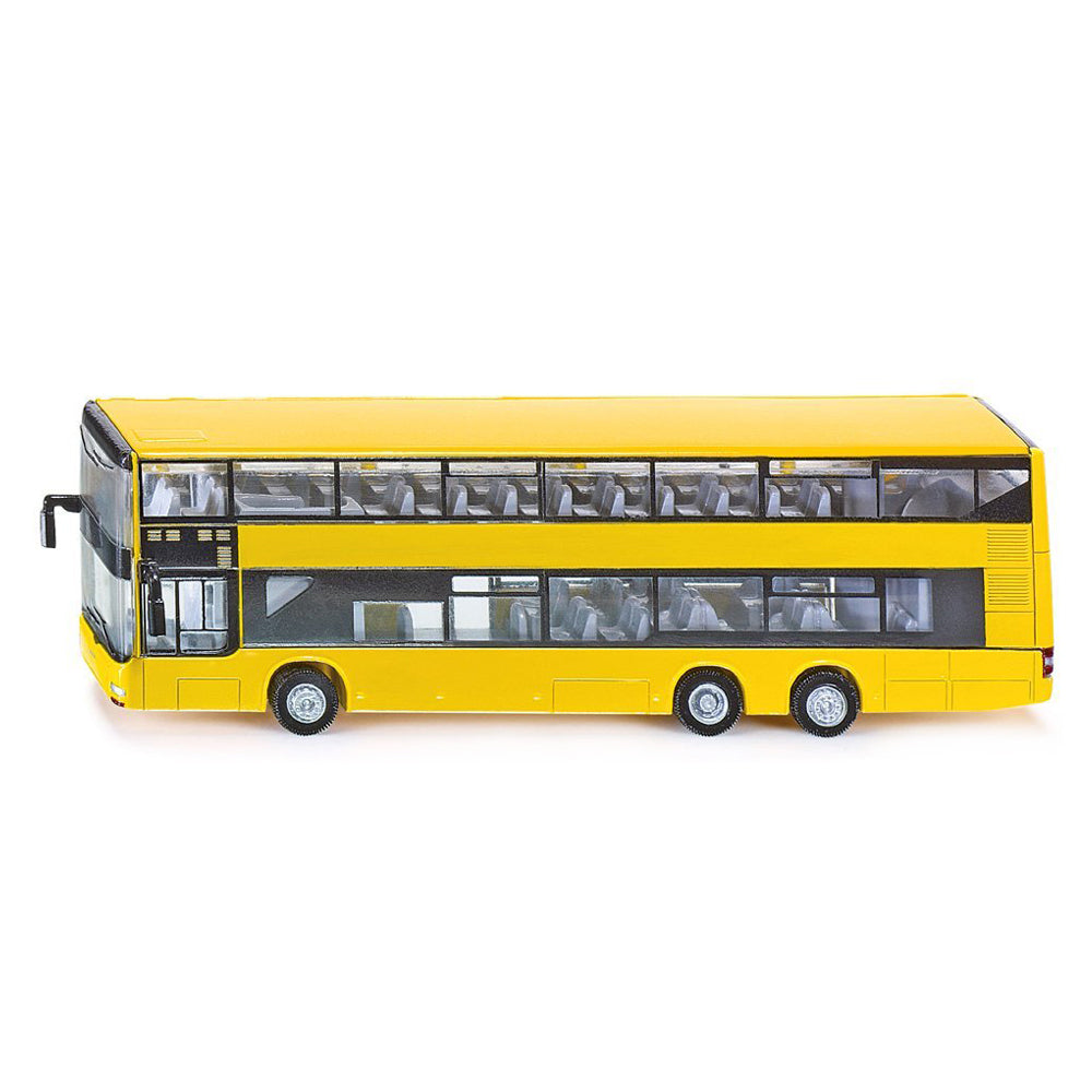 Siku 1:87 Scale MAN Doubledecker Bus Yellow Diecast Model