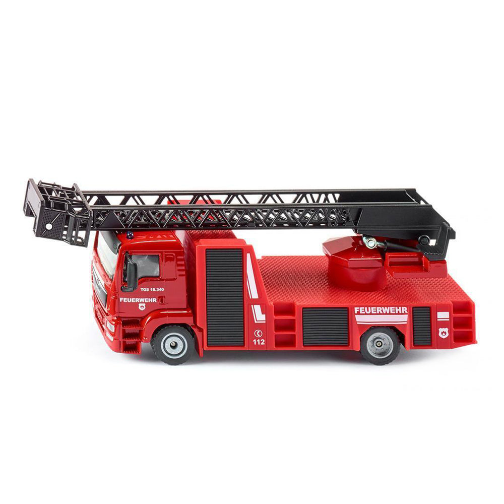Siku 1:50 Scale MAN Fire Engine Truck Rotary Aerial Ladder Diecast Toy Model