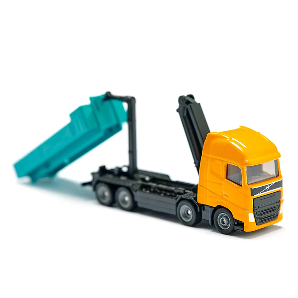 Siku 1:87 Scale Volvo Truck With Hooklift And Crane Construction Vehicle Model