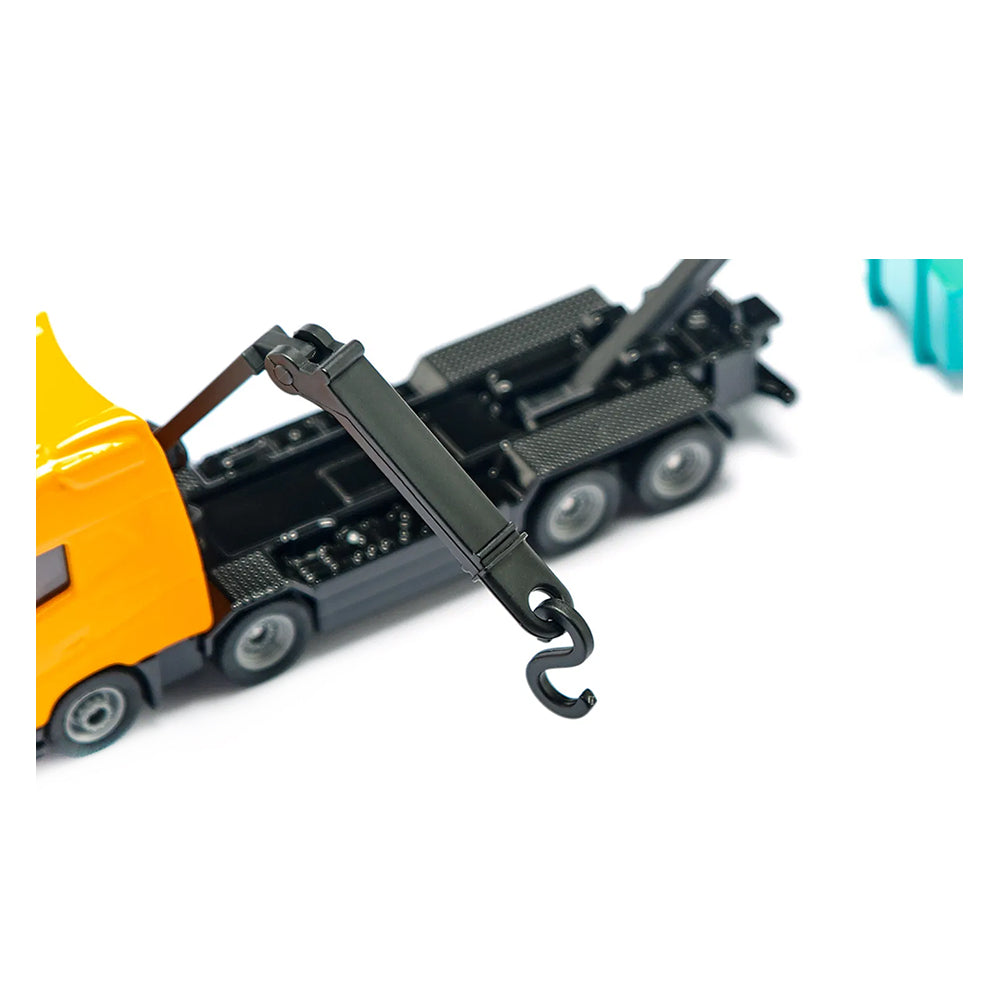 Siku 1:87 Scale Volvo Truck With Hooklift And Crane Construction Vehicle Model