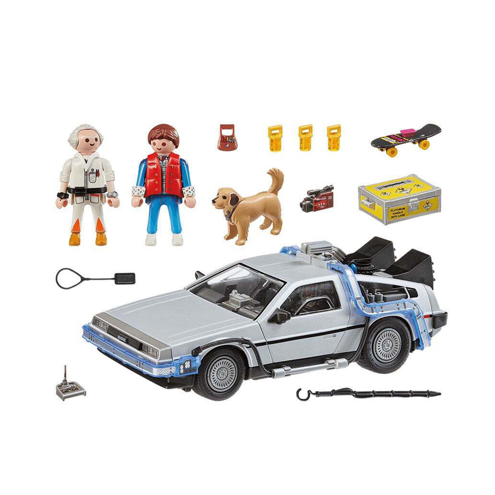 Playmobil Back To The Future DeLorean Time Machine With Accessories Playset