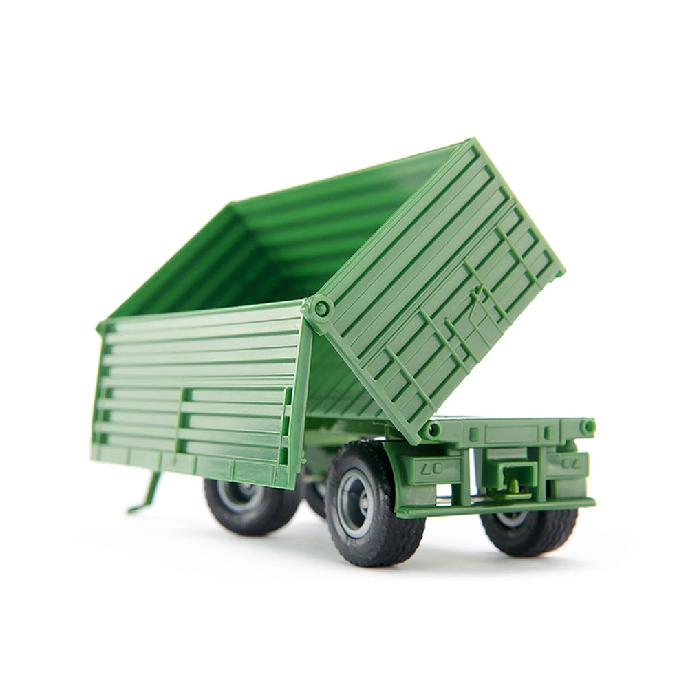 Siku 1:50 Scale John Deere Tractor With Trailer Green Diecast Model Toy