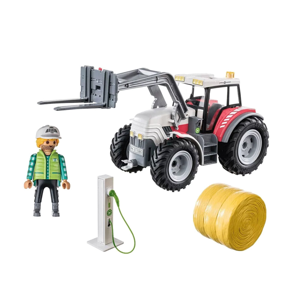 Playmobil Country Large Electric Tractor With Accessories Playset Model