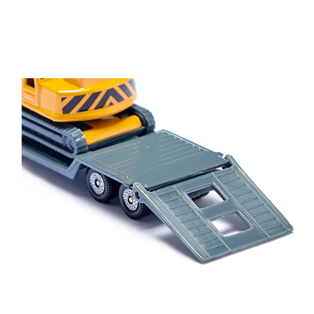 Siku Low Loader With Excavator Construction Vehicle Diecast Model