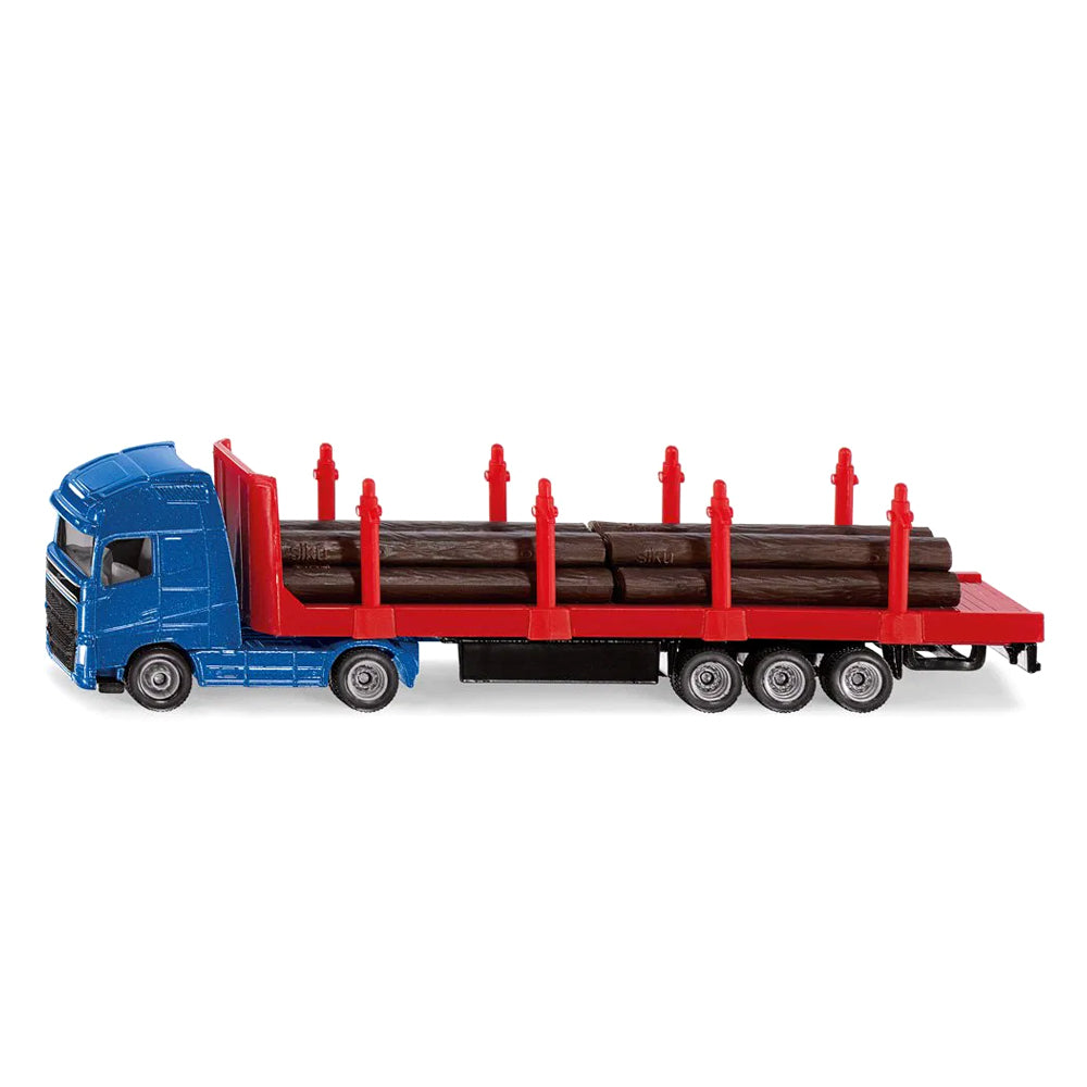 Siku 1:87 Scale MAN Log Transporter Vehicle With Tree Trunks Diecast Model