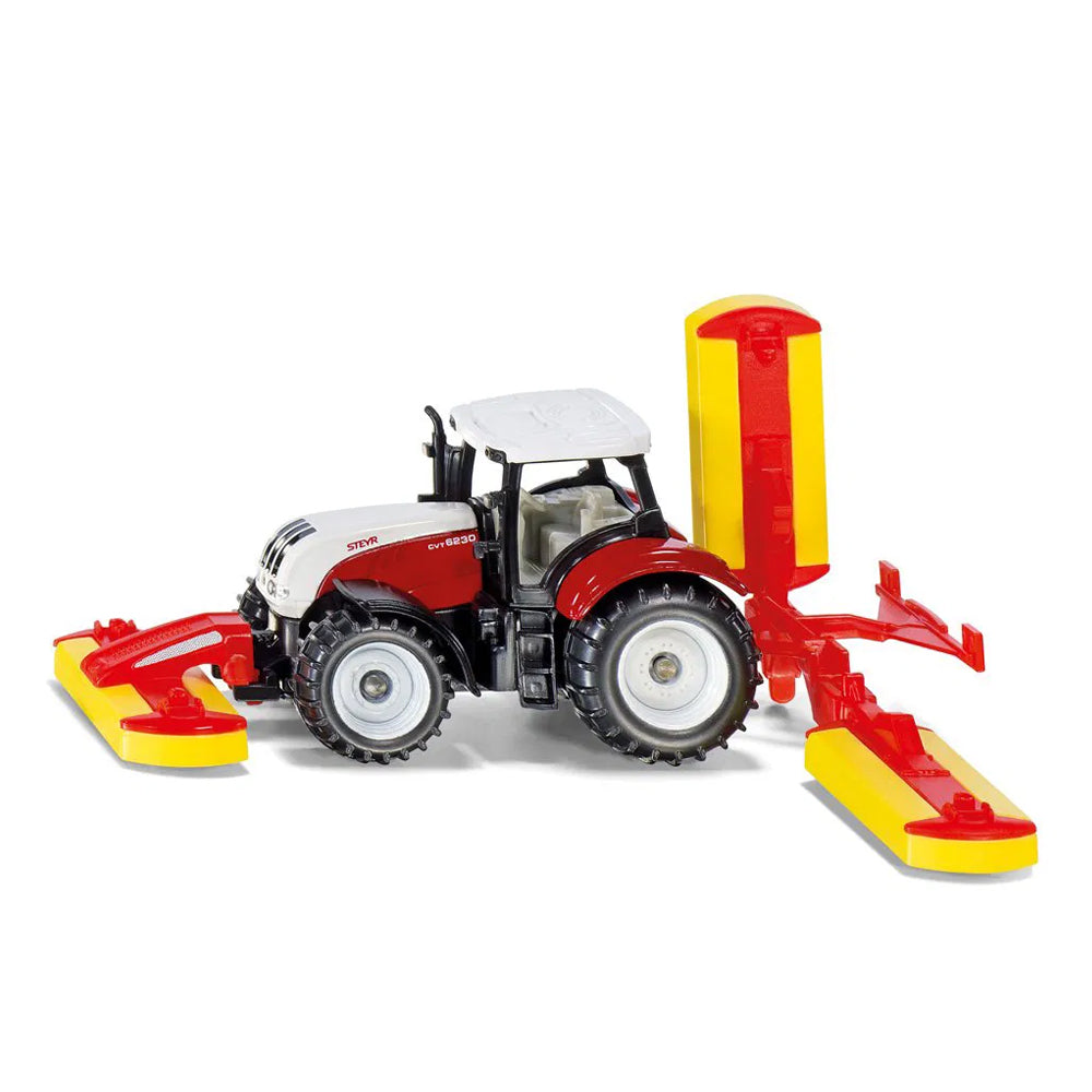 Siku Steyr With Pottinger Mower Combination Diecast Model