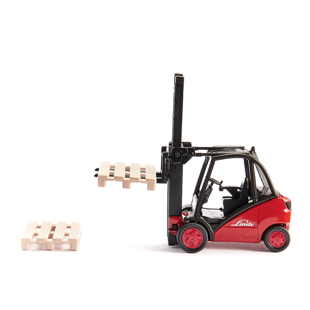 Siku 1:50 Scale Linde Forklift Truck With Two Pallets Diecast Model