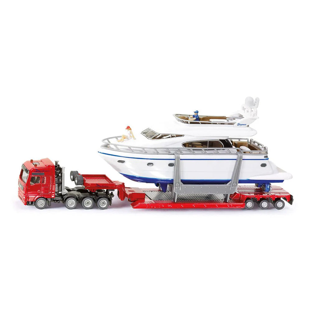 Siku 1:87 Scale MAN Heavy Haulage Transporter With Yacht Diecast Model