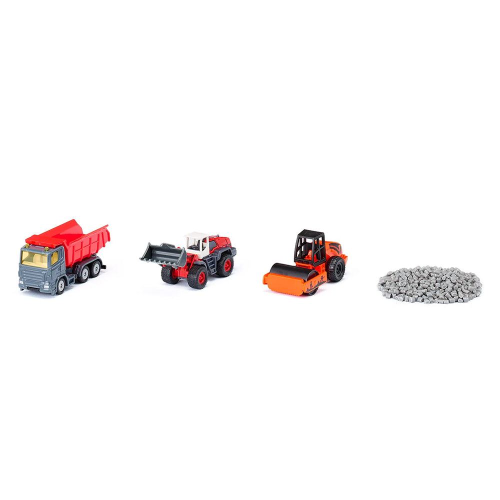 Siku Gift Set Road Construction 3 Vehicles Diecast Model Toy Set