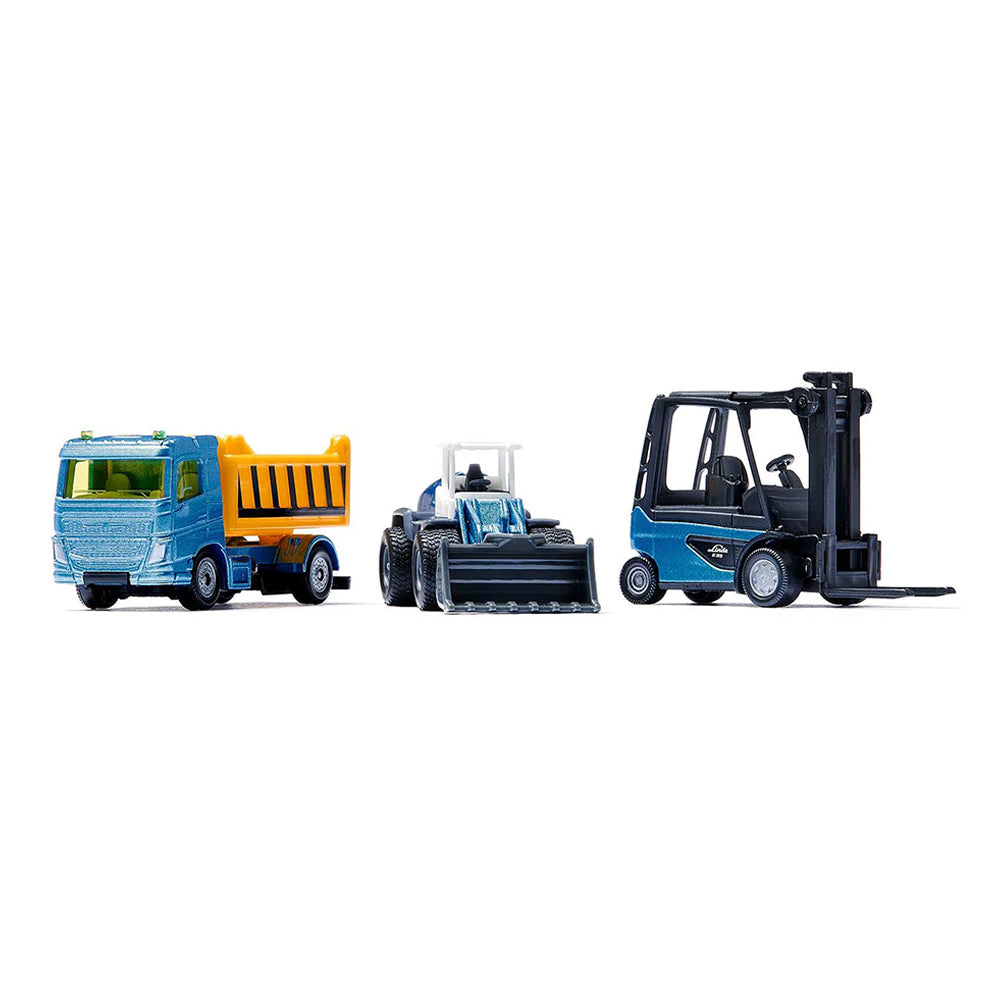 Siku Construction Site Gift Set 3 Vehicles With Accessories Model Toy Set