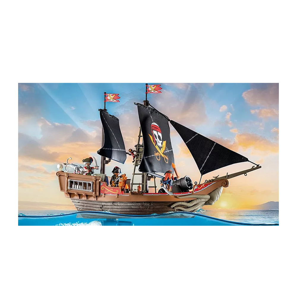 Playmobil Large Pirate Ship Building Kids Fun Toy