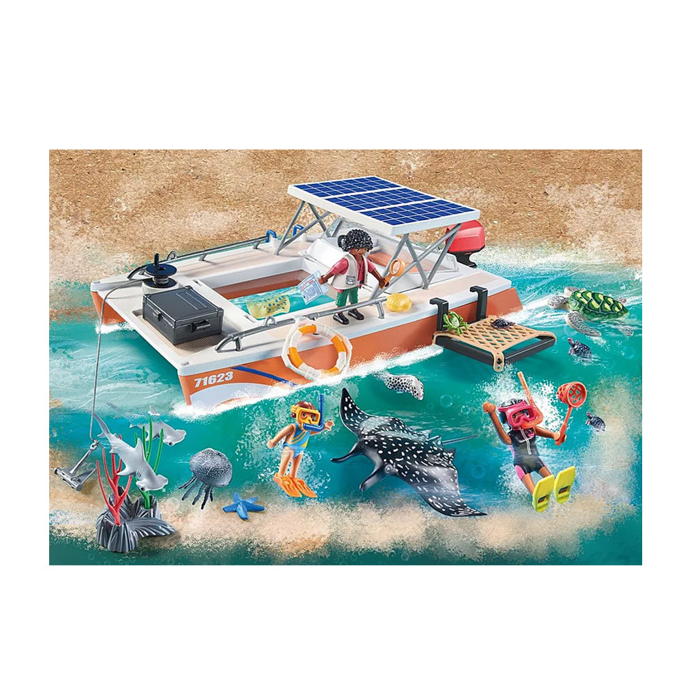 Playmobil Great Barrier Reef Examination Children Building Kit Playset