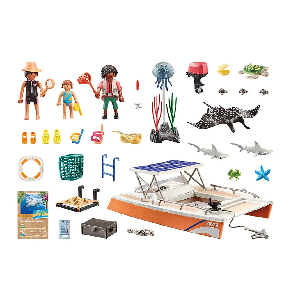 Playmobil Great Barrier Reef Examination Children Building Kit Playset