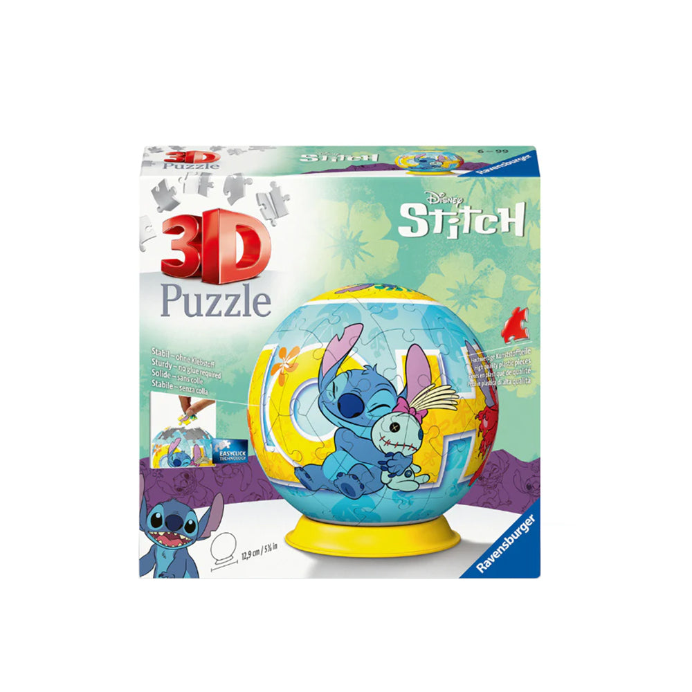 Ravensburger Stitch 3D Puzzle Ball 72 Pieces Collectible Toy Model