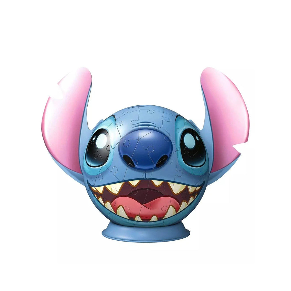 Ravensburger Disney Stitch With Ears 3D Puzzleball 72 Piece Collectible Model