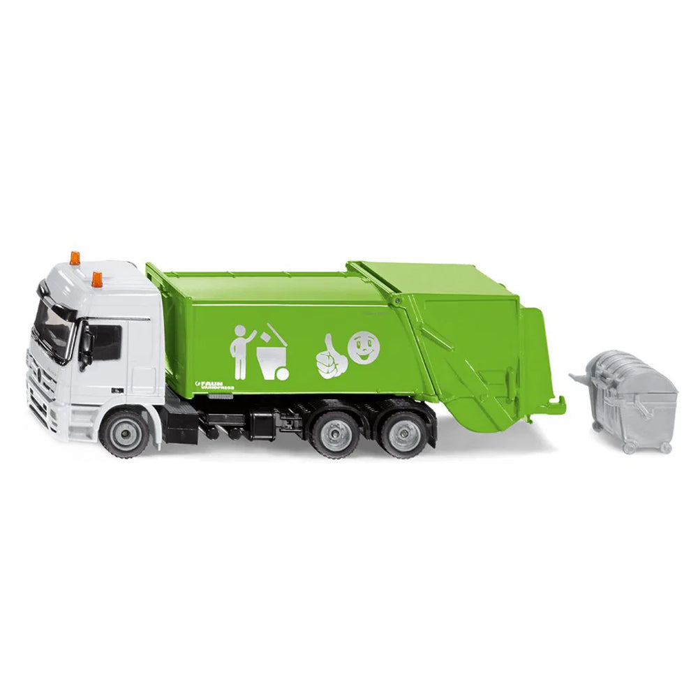 Siku 1:50 Scale Mercedes Benz Refuse Lorry With Wastebin Diecast Model