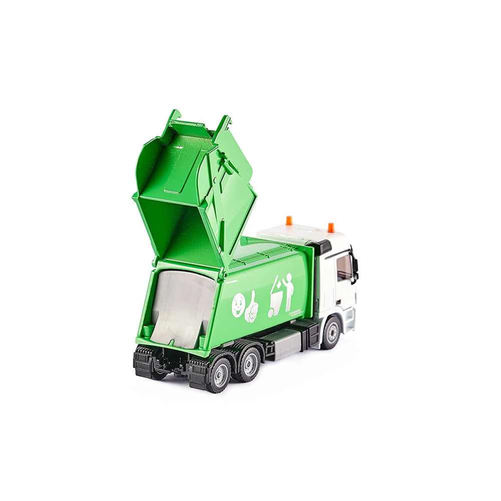 Siku 1:50 Scale Mercedes Benz Refuse Lorry With Wastebin Diecast Model