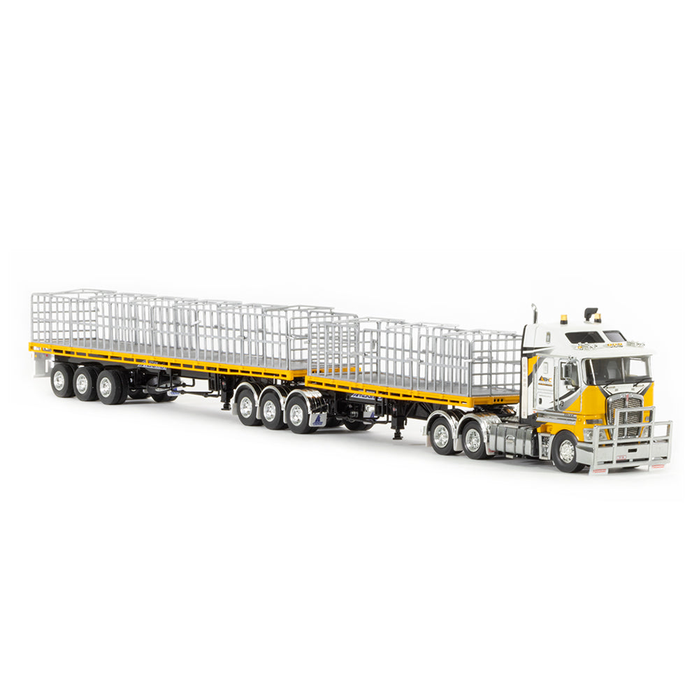 Drake 1:50 Scale Big Hill Cranes Kenworth K200 With Freighter B Double Combination