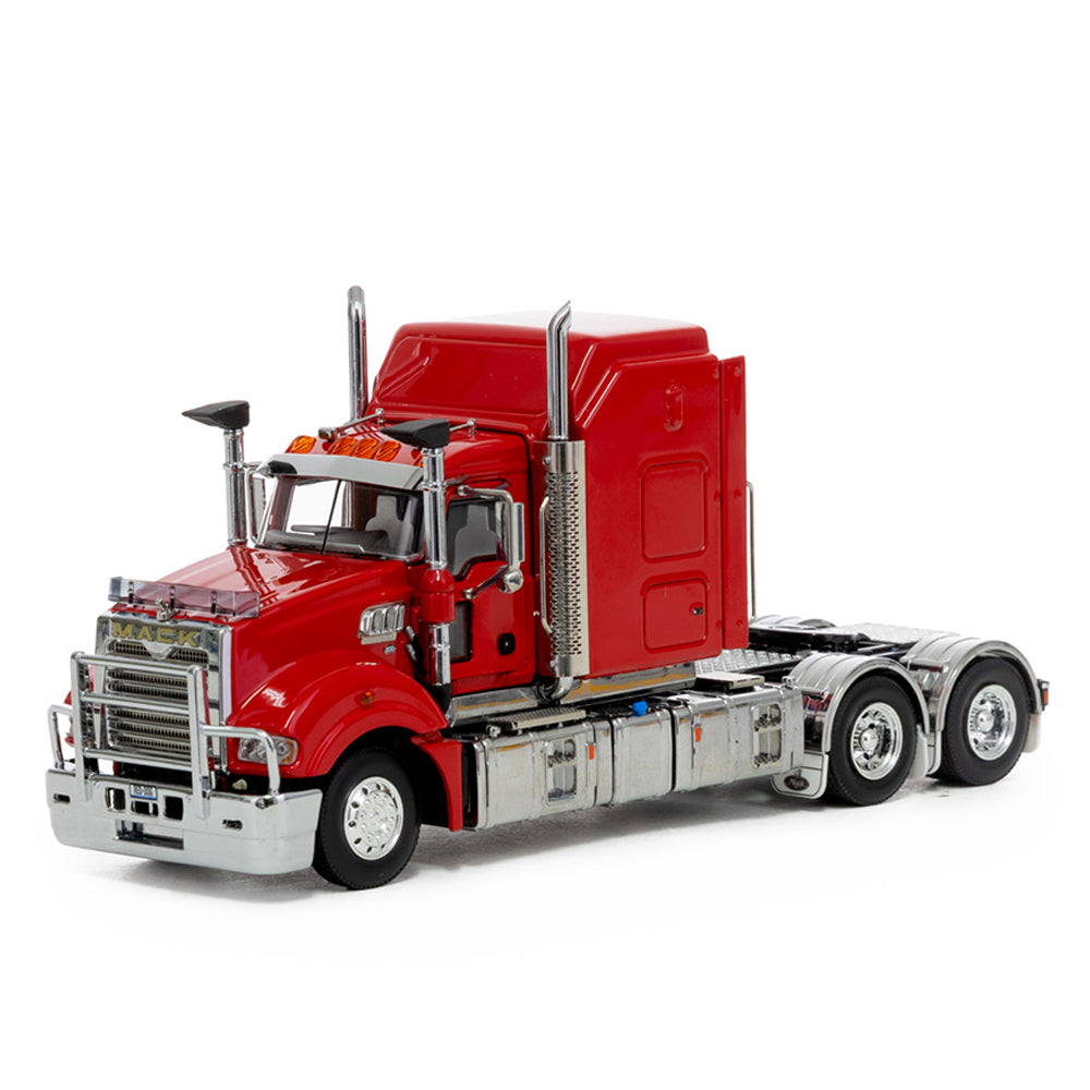 Drake 1:50 Scale Mack Late Edition Super Liner Truck Red Black Model Collectible